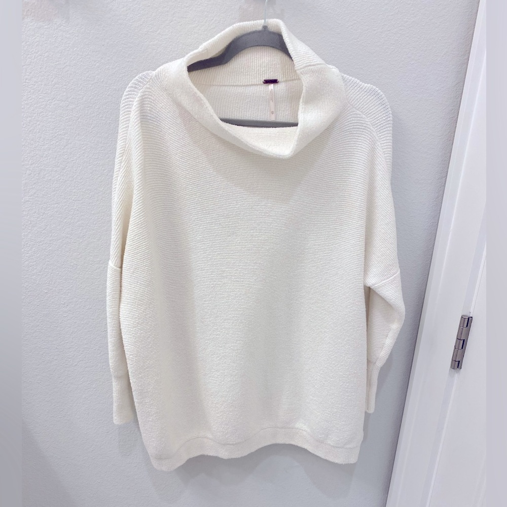 Free People ottoman slouchy tunic ivory size XS